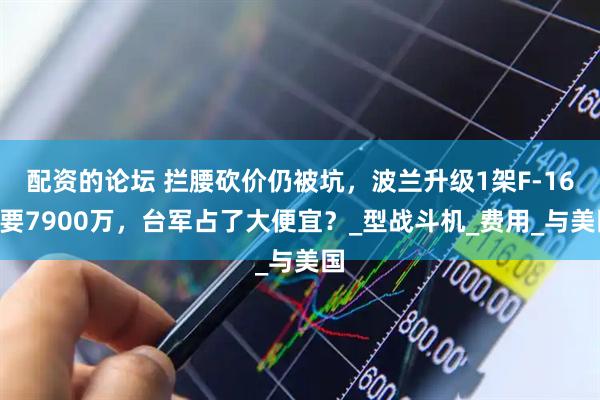 配资的论坛 拦腰砍价仍被坑，波兰升级1架F-16V要7900万，台军占了大便宜？_型战斗机_费用_与美国